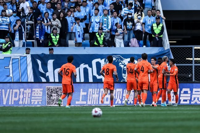 中超：天津津门虎1-0大连英博，科尔多瓦进球