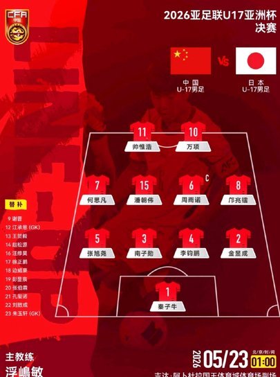 赵松源禁区头顶脚踢，被门将两连扑